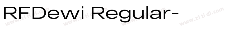 RFDewi Regular字体转换